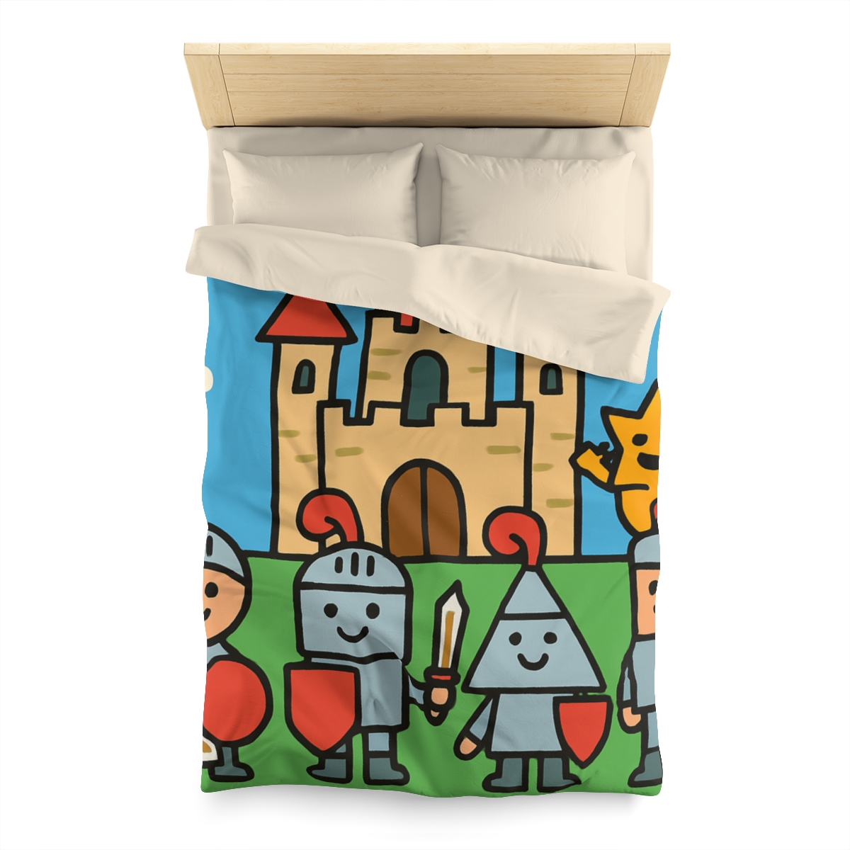 Castle Of Shape Knights soft comforter duvets