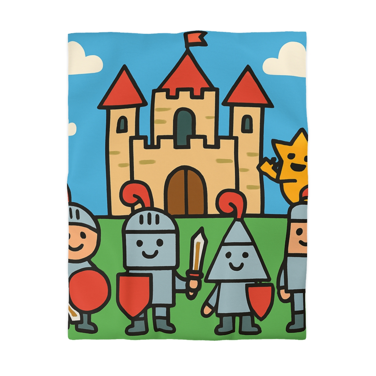 Castle Of Shape Knights soft comforter duvets