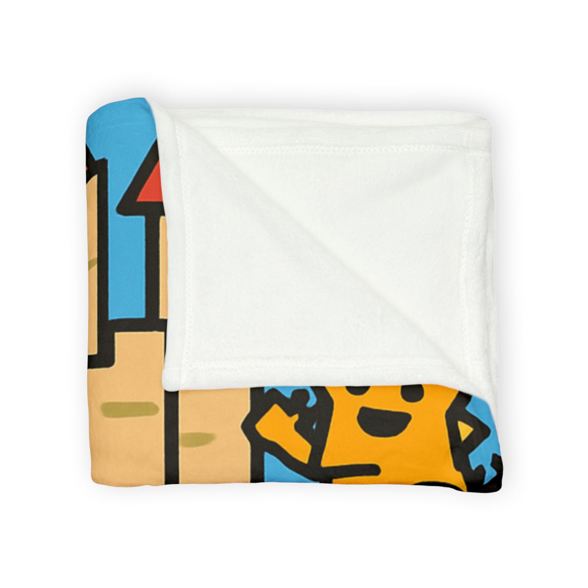Castle Of Shape Knights soft fleece blankets