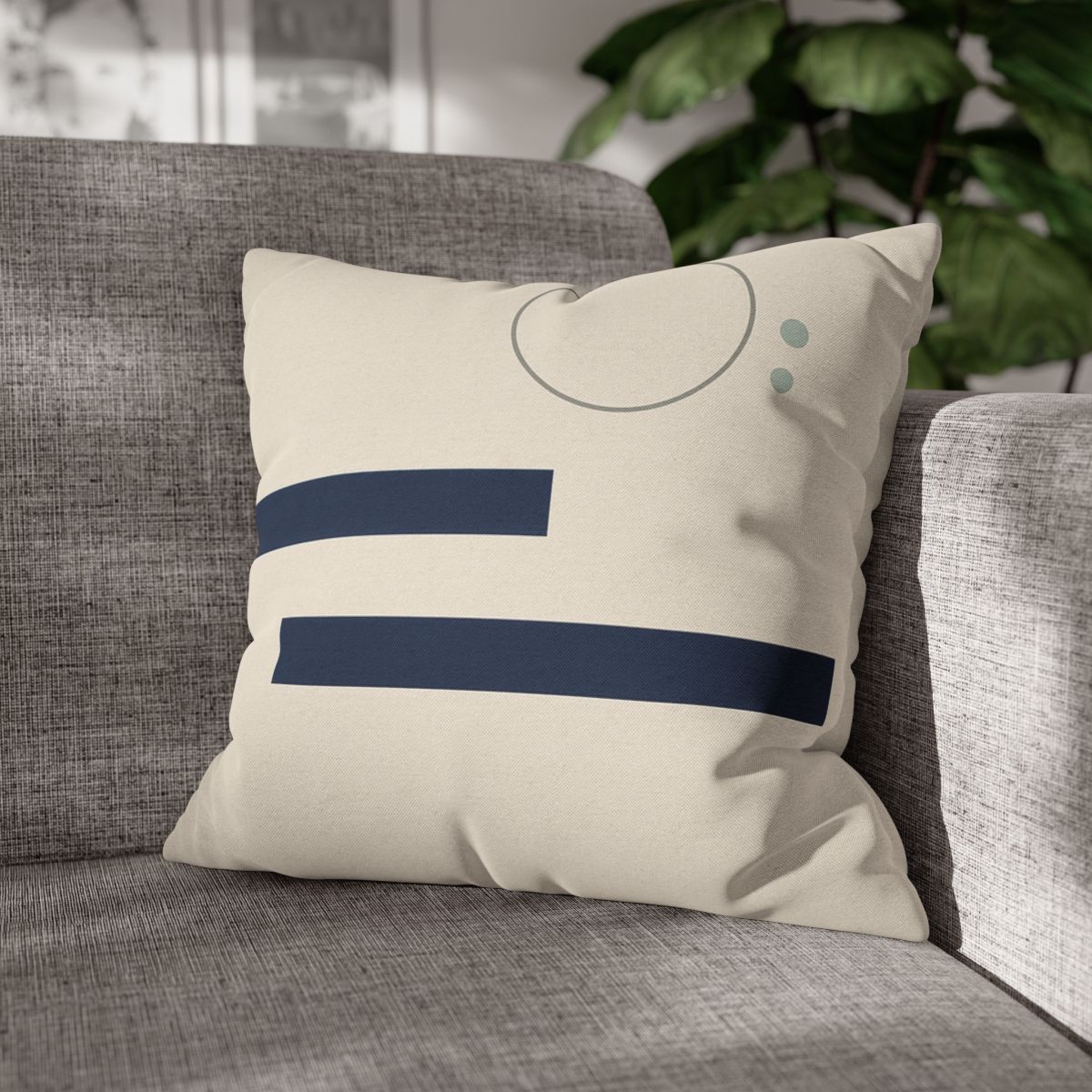 Twin Bars And Quiet Dot Cluster designer print pillow cases