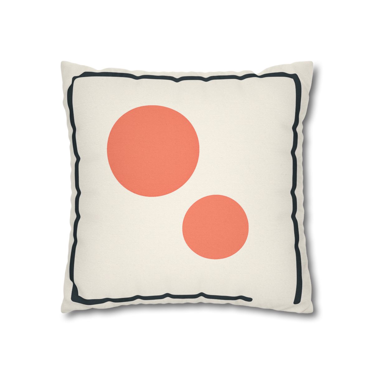 Asymmetric Frame Gap With Two Discs soft cotton pillow cases