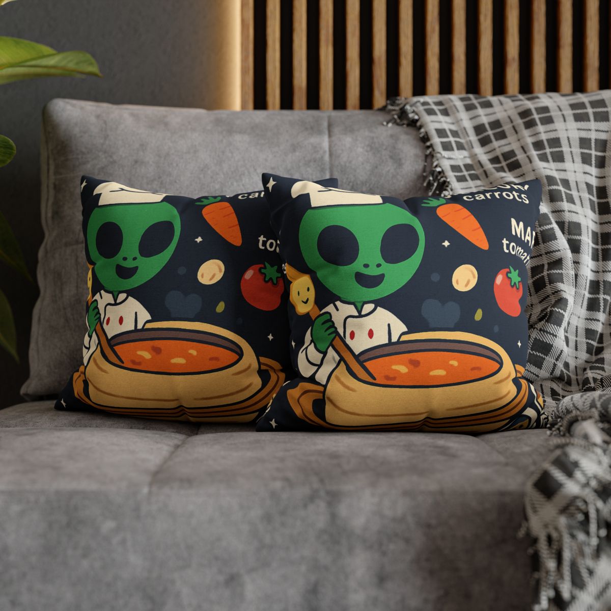 Solar System Soup Kitchen designer print pillow cases