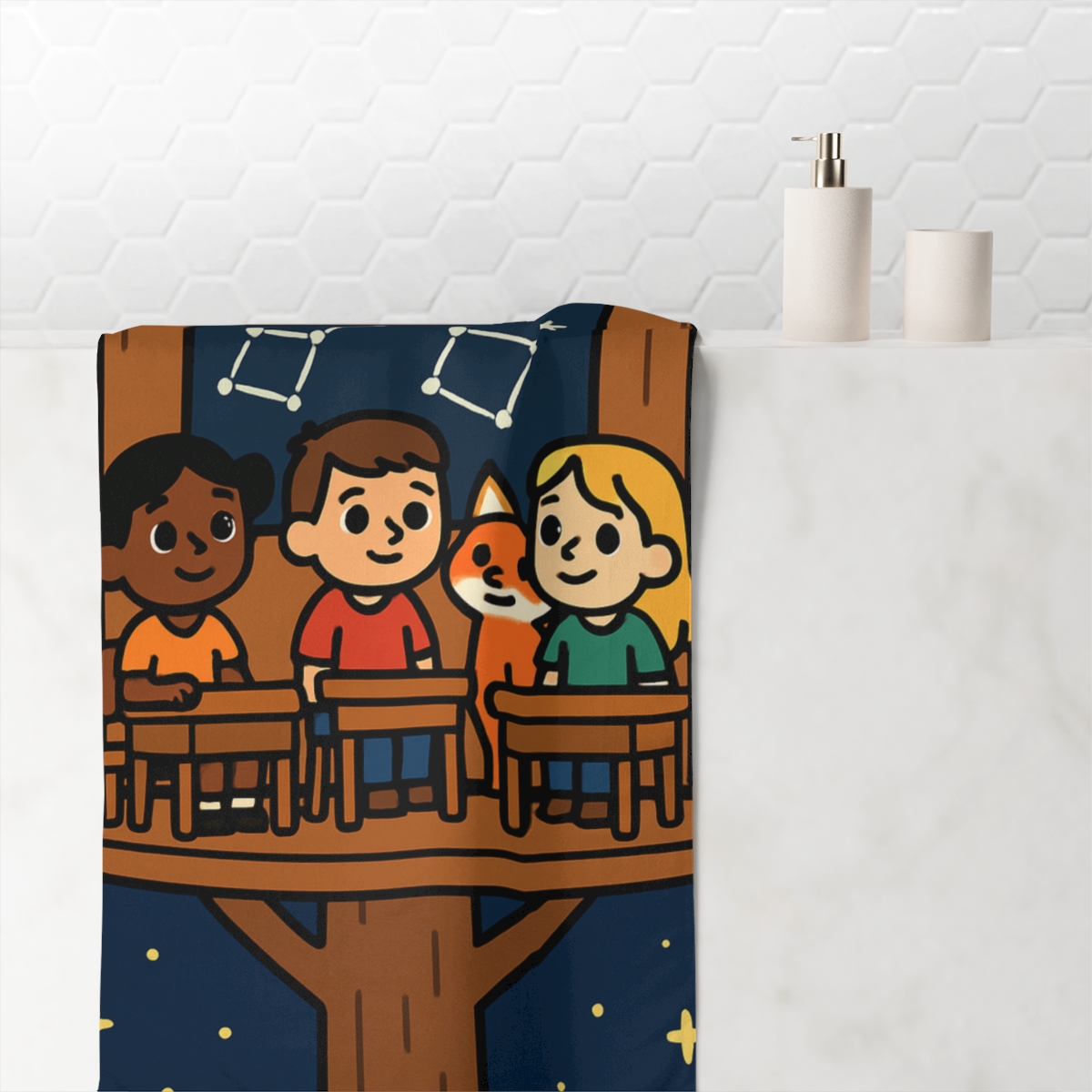 Starlight Treehouse Classroom stylish beach towels