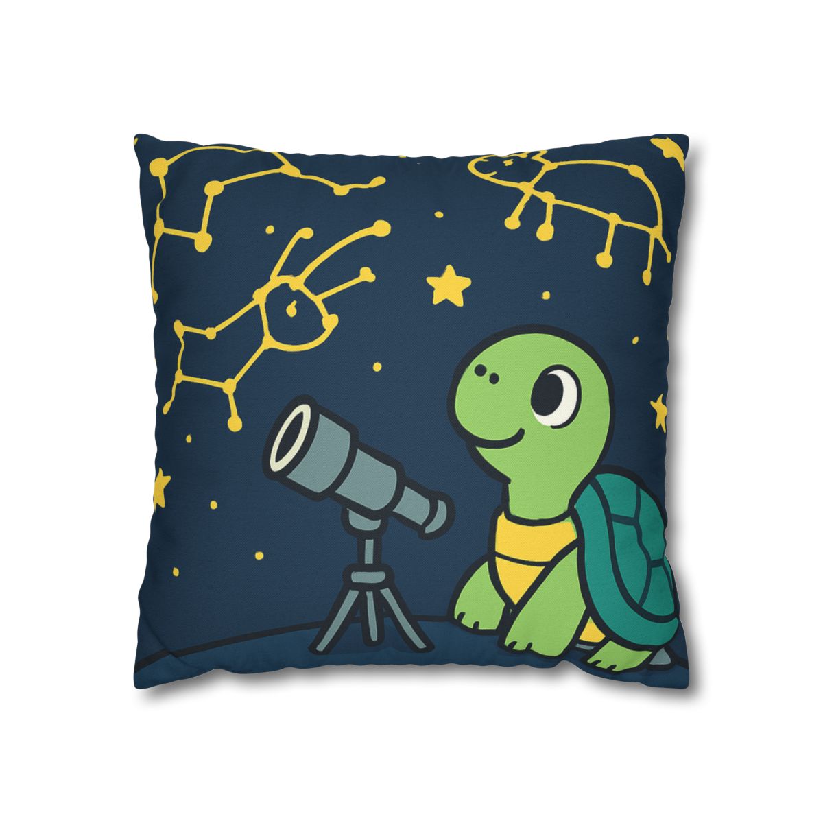 Stargazing Space Turtle trendy patterned pillow cases