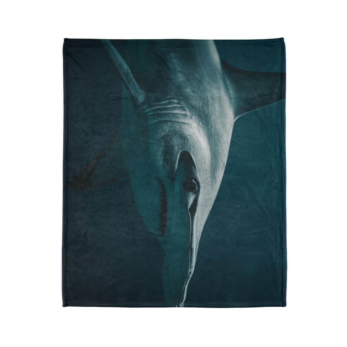 Midwater Silhouette Hammerhead Shark personalized cozy blankets