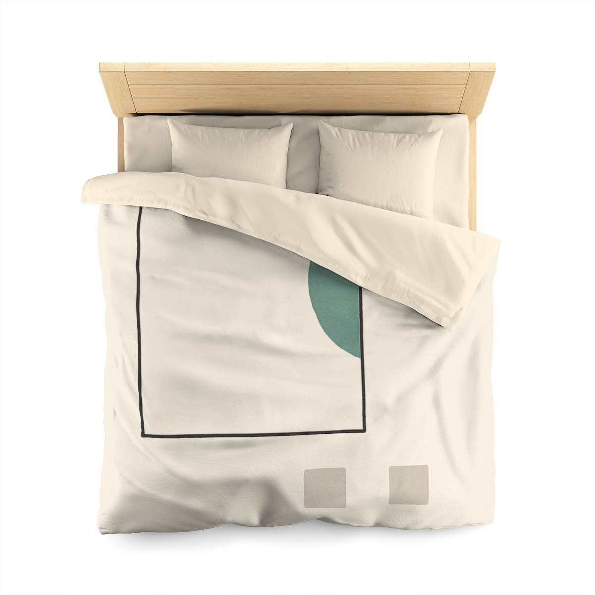 Offset Frame And Crescent Pause custom duvets