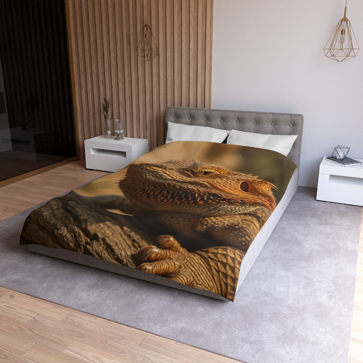 Ember Crest Bearded Dragon trendy bedroom duvets