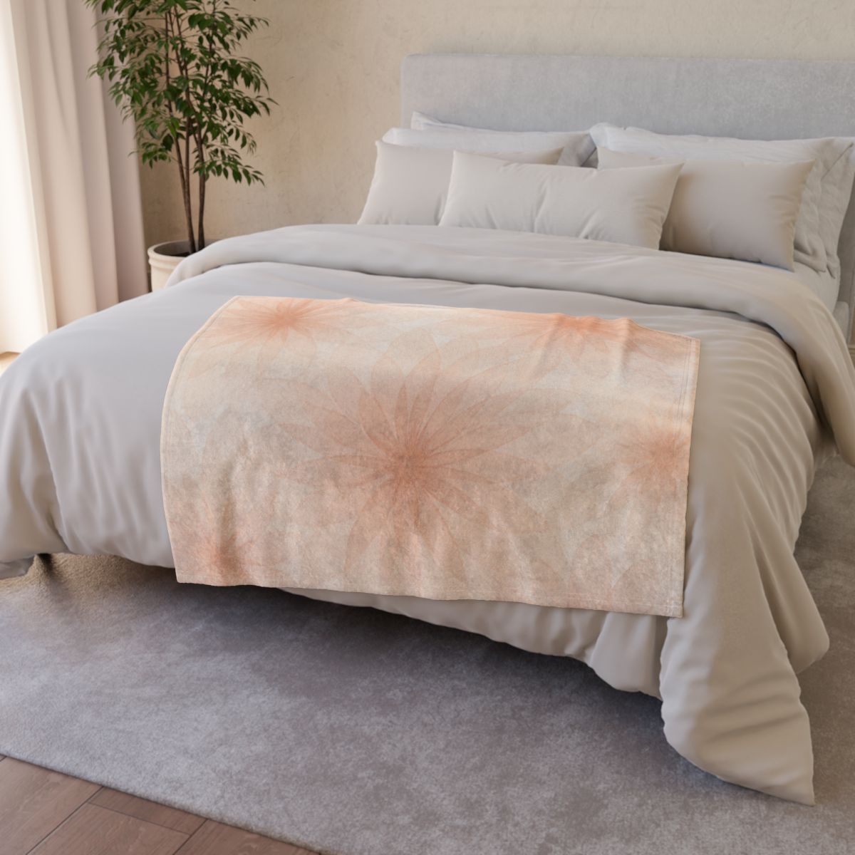 Petal Prism Radials personalized cozy blankets