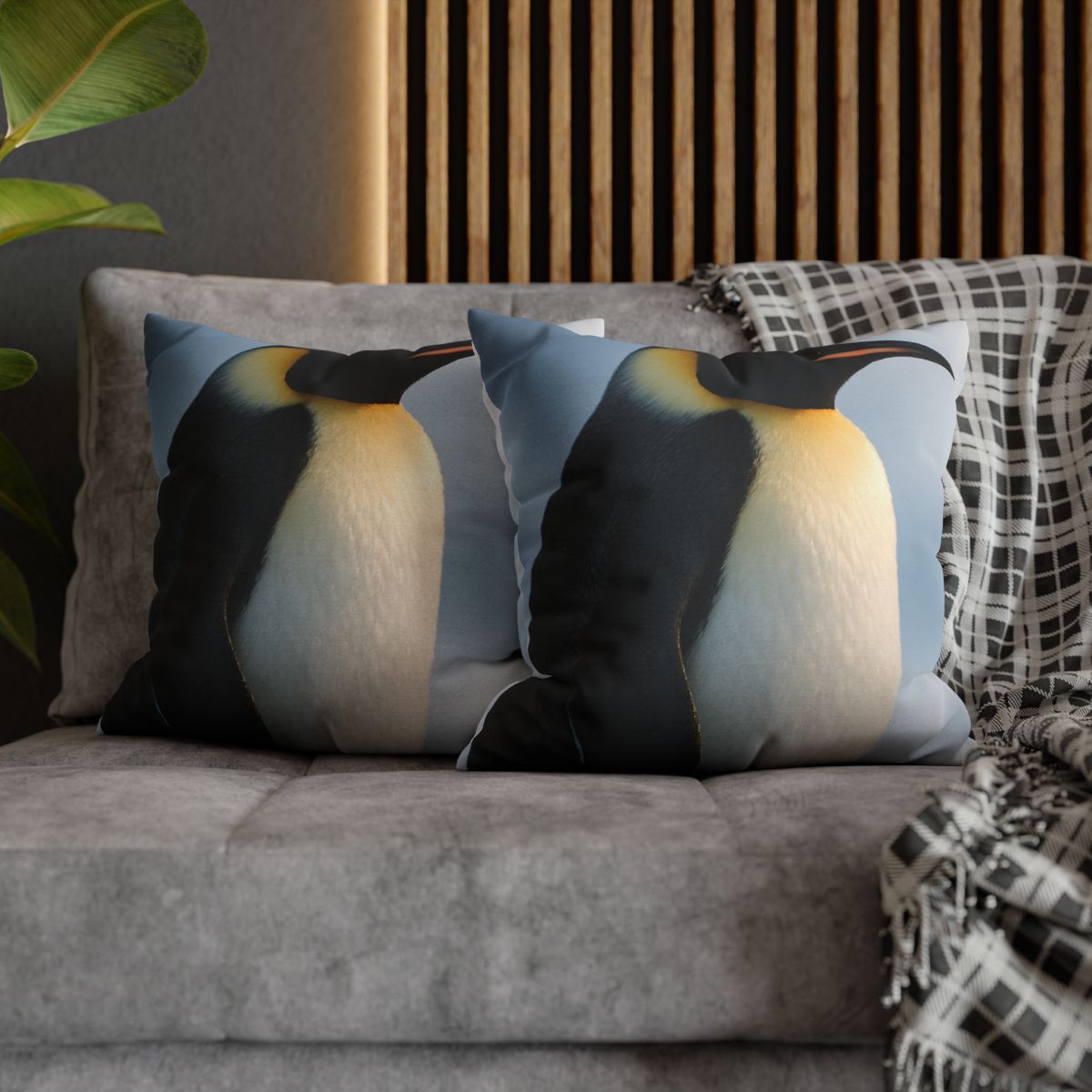 Glacier Gaze Emperor Penguin unique gift pillow cases