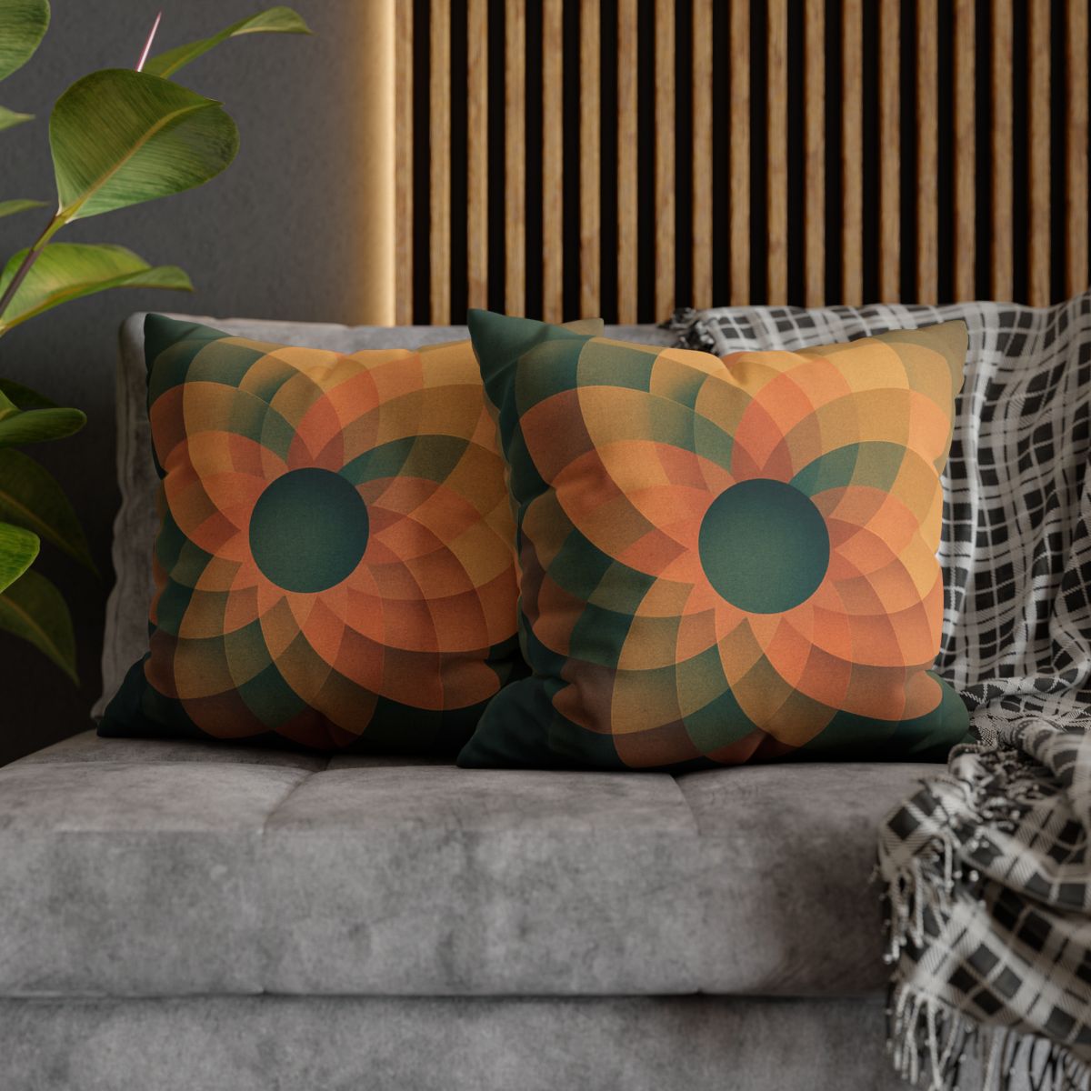 Petal Clockwork Overlay custom pillow cases