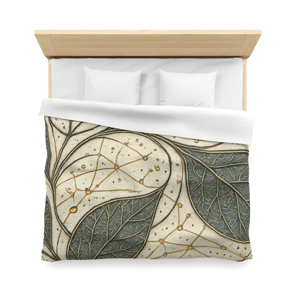 Leaf Vein Starchart Filigree personalized bedding duvets