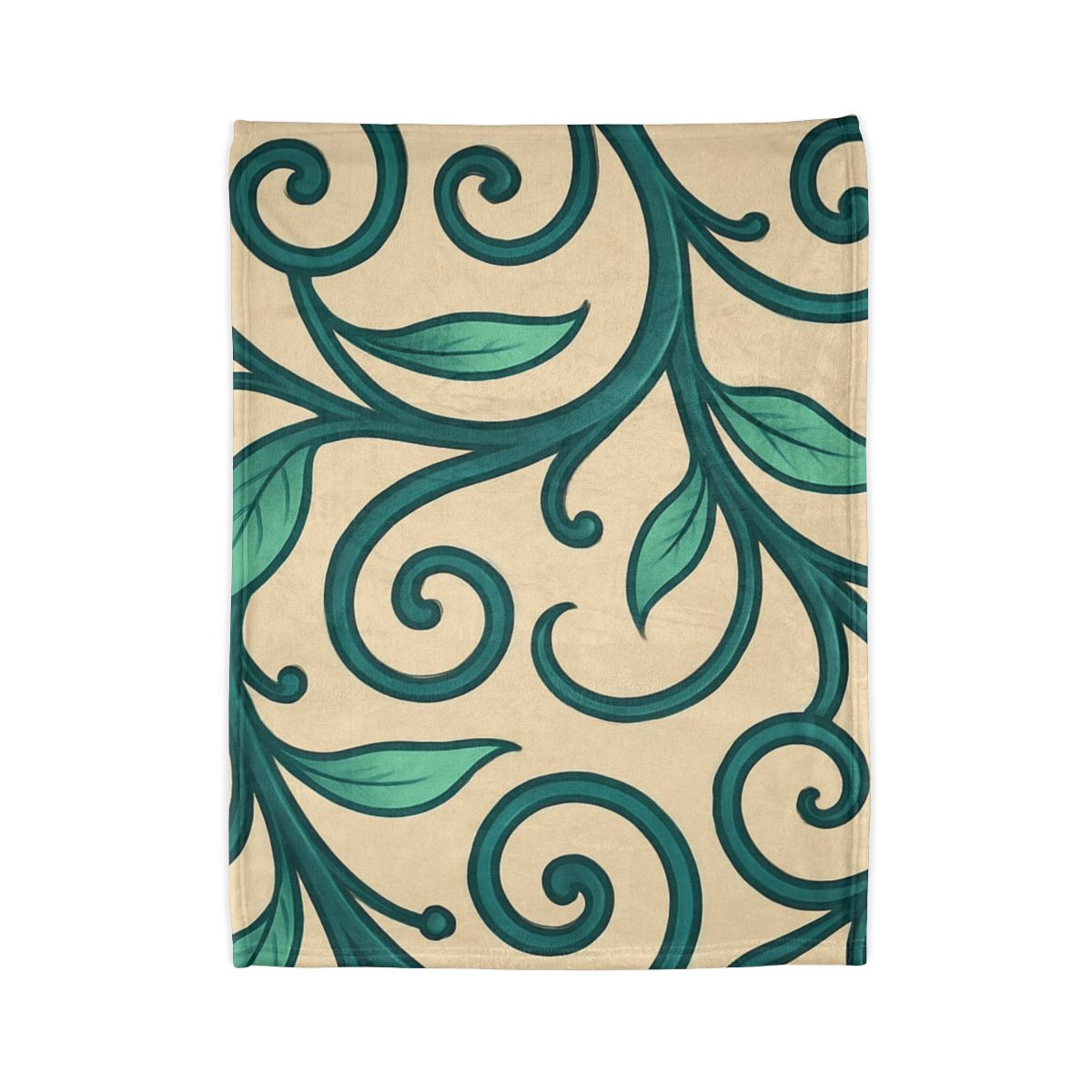 Curling Tendril Frieze trendy patterned blankets