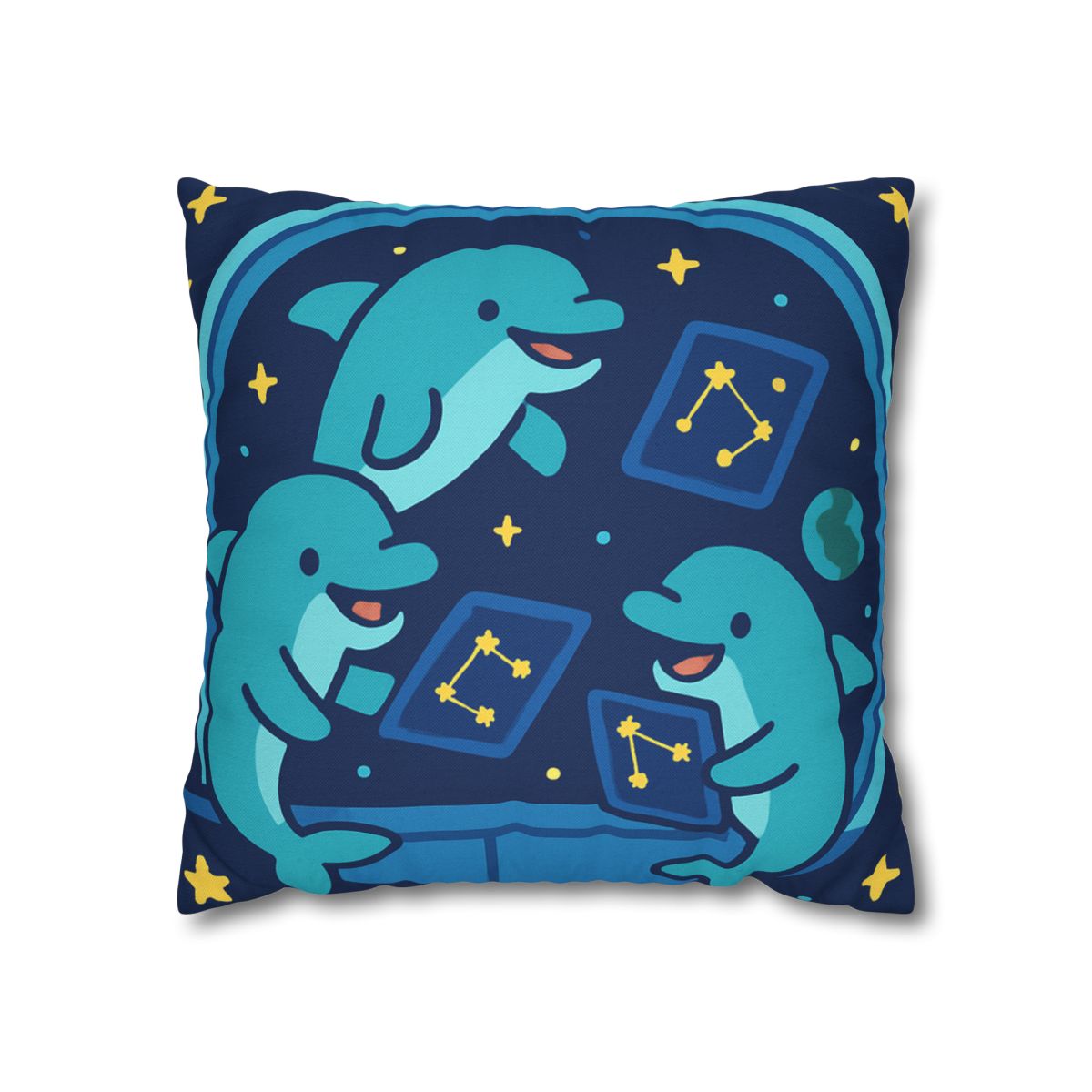 Cosmic Dolphin Classroom unique gift pillow cases