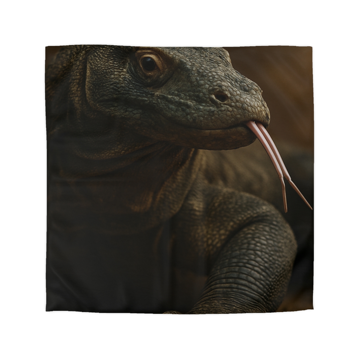 Ancient Sentinel Komodo Dragon designer printed duvets