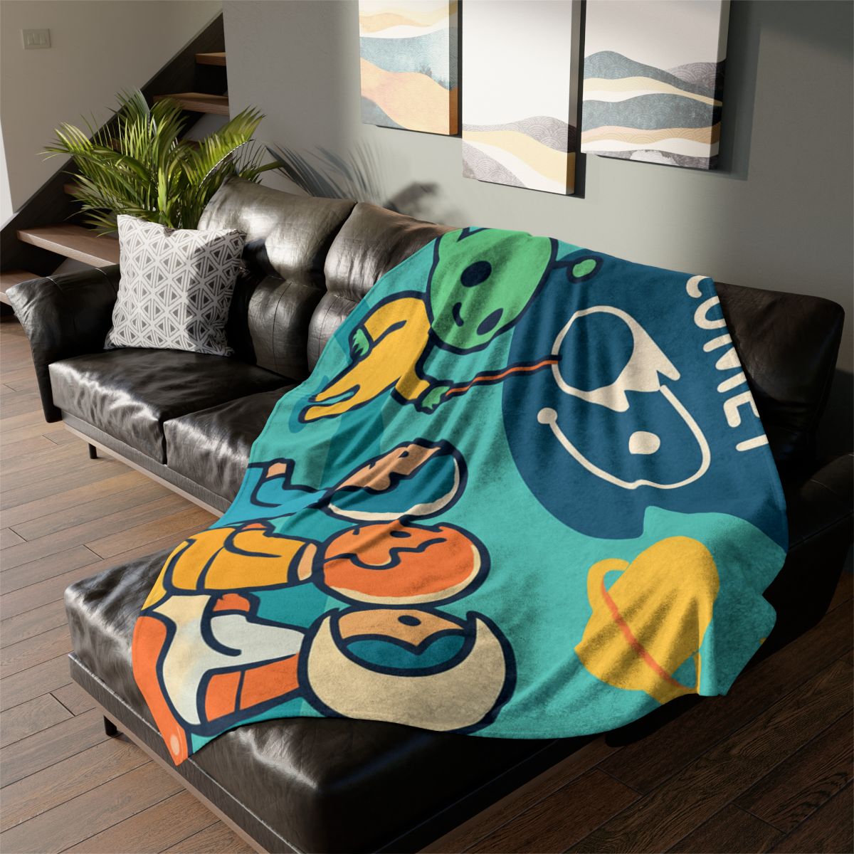 Comet Classroom On A Bubble Planet unique gift blanketscustom blankets