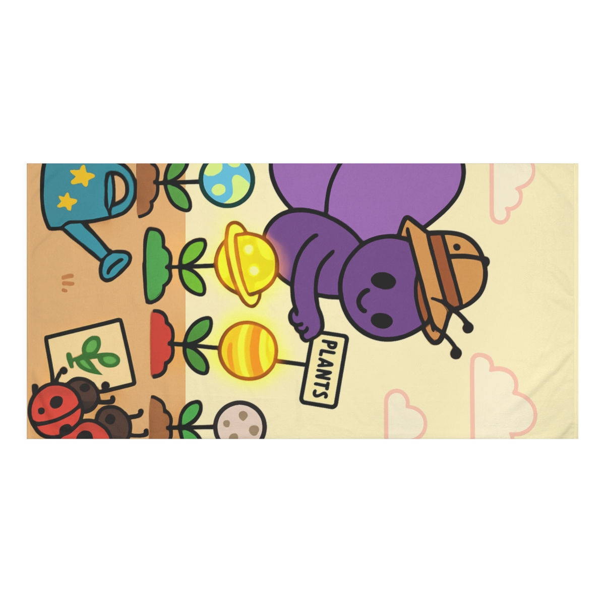 Nebula Garden Butterfly Botanist soft cotton towels