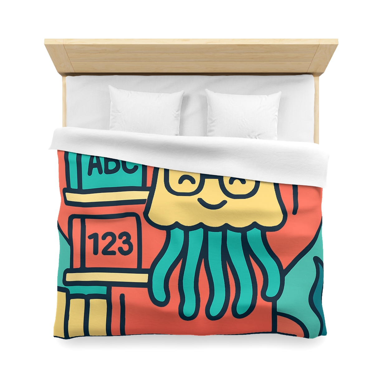 Nebula Jellyfish Library personalized bedding duvets