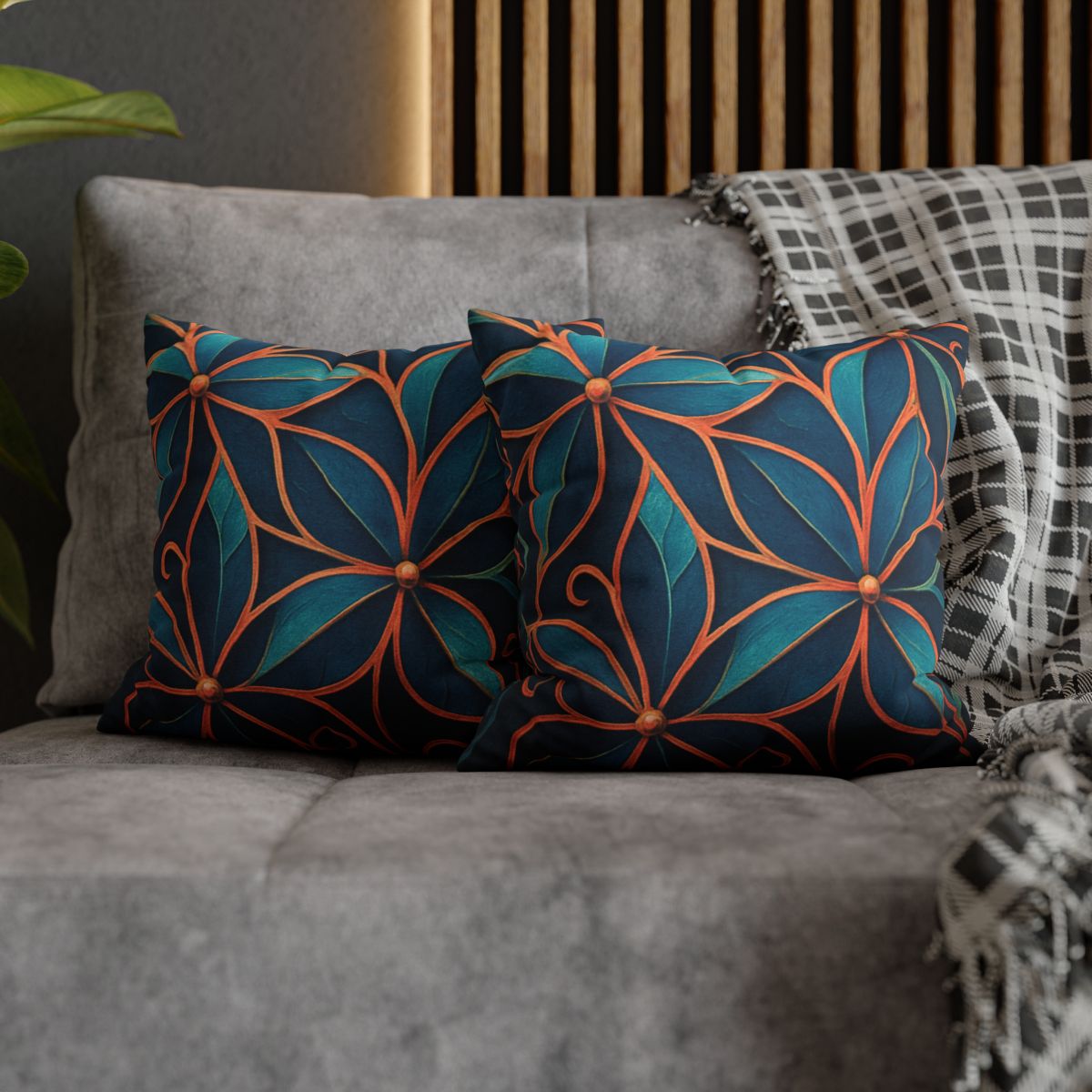 Petal Prism Lattice trendy patterned pillow cases