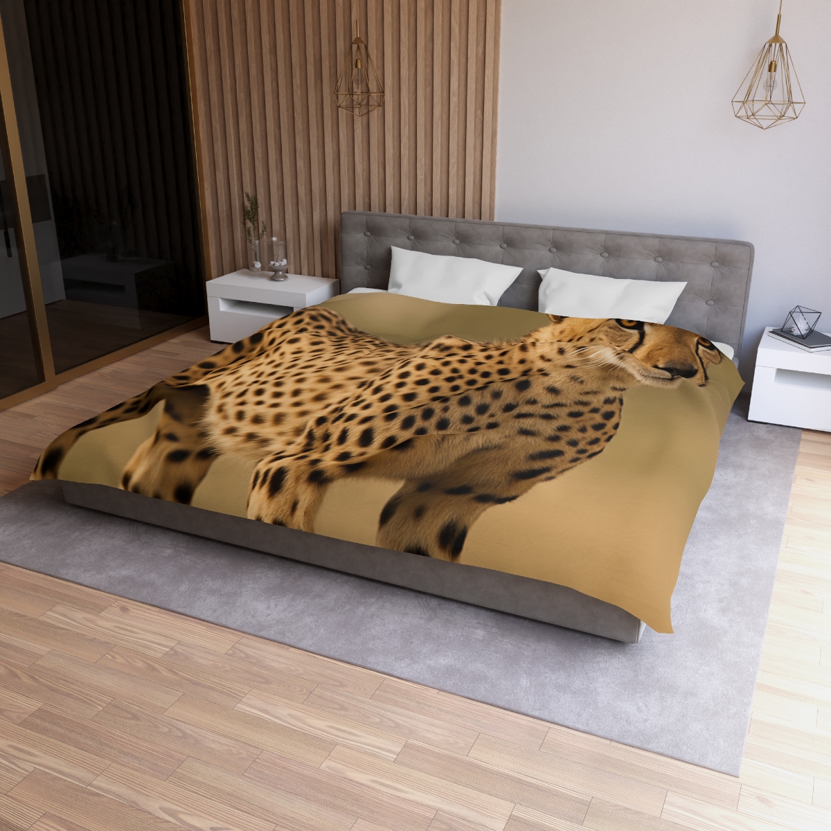 Wind Trace Cheetah personalized bedding duvets