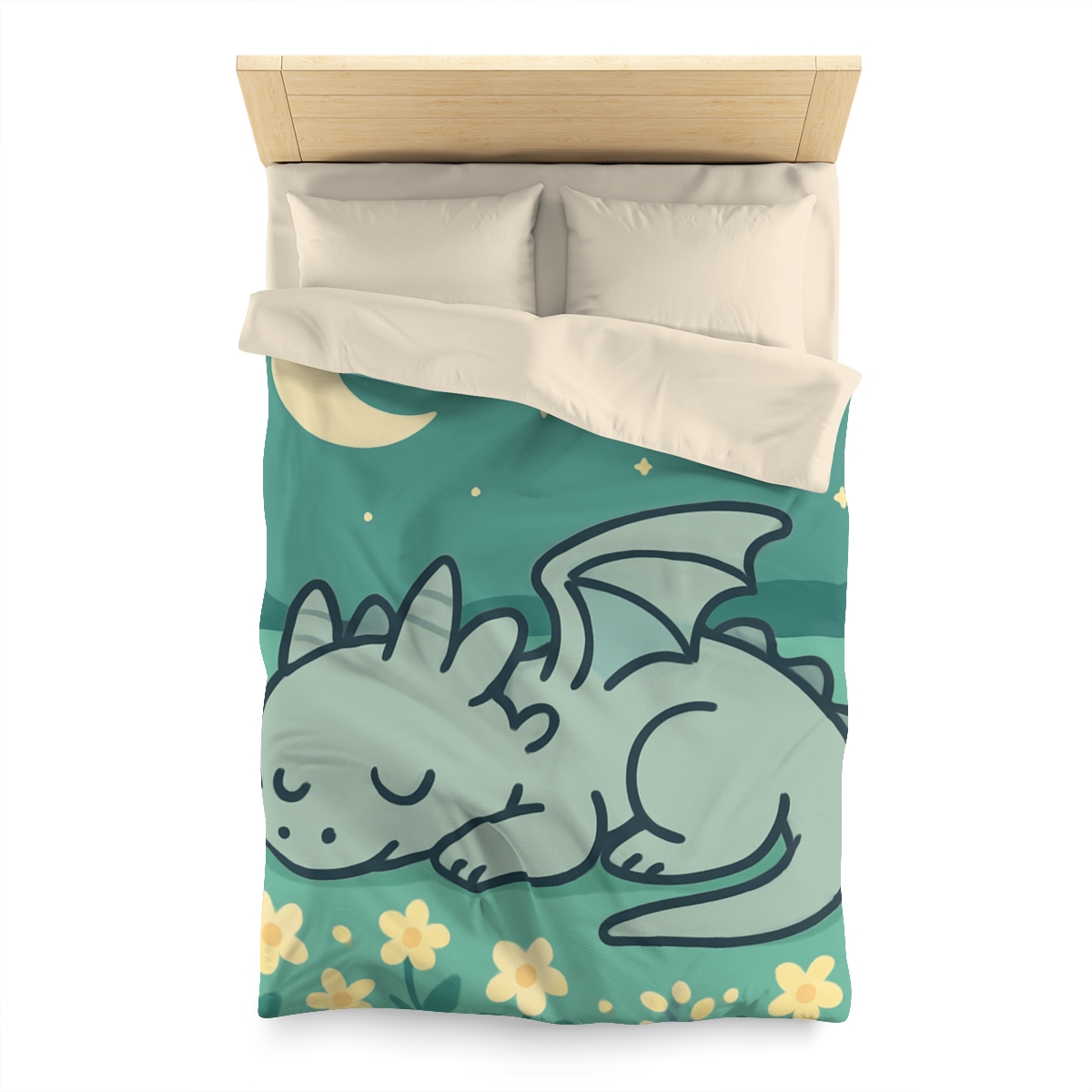 Moonlight Meadow Dragon stylish duvet covers