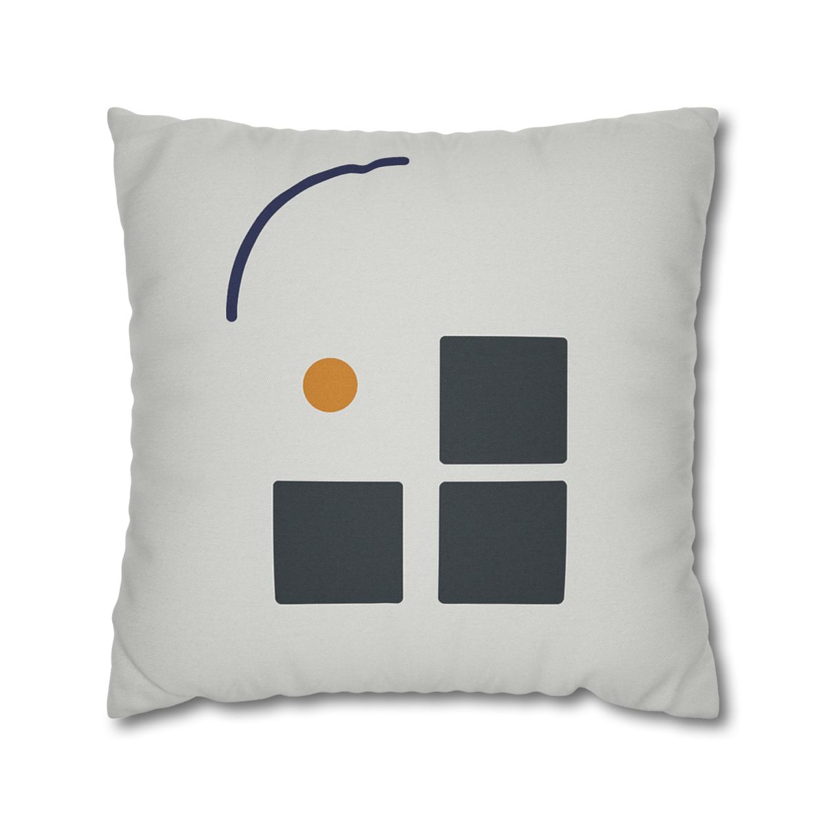 Missing Cell Grid With Offset Arc soft cotton pillow cases