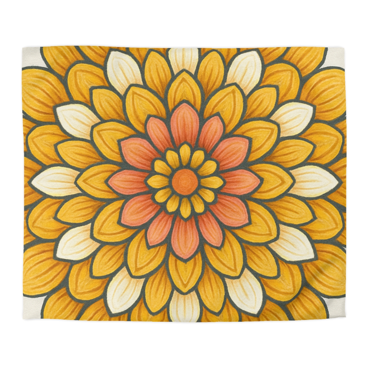 Floret Burst Mandala custom duvets