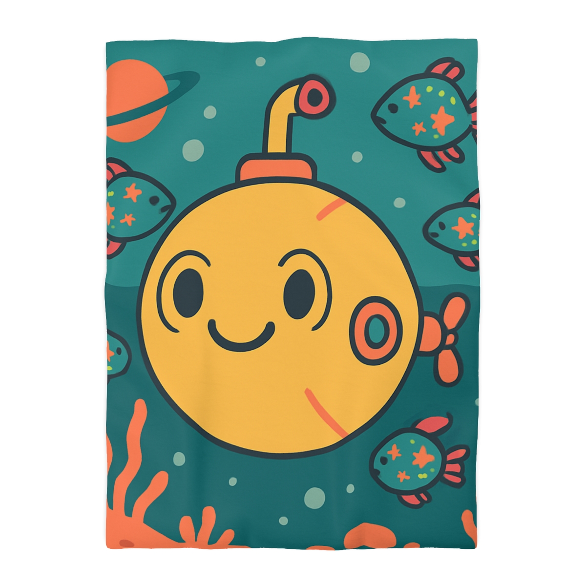 Underwater Planet Explorer Sub duvets for gifts