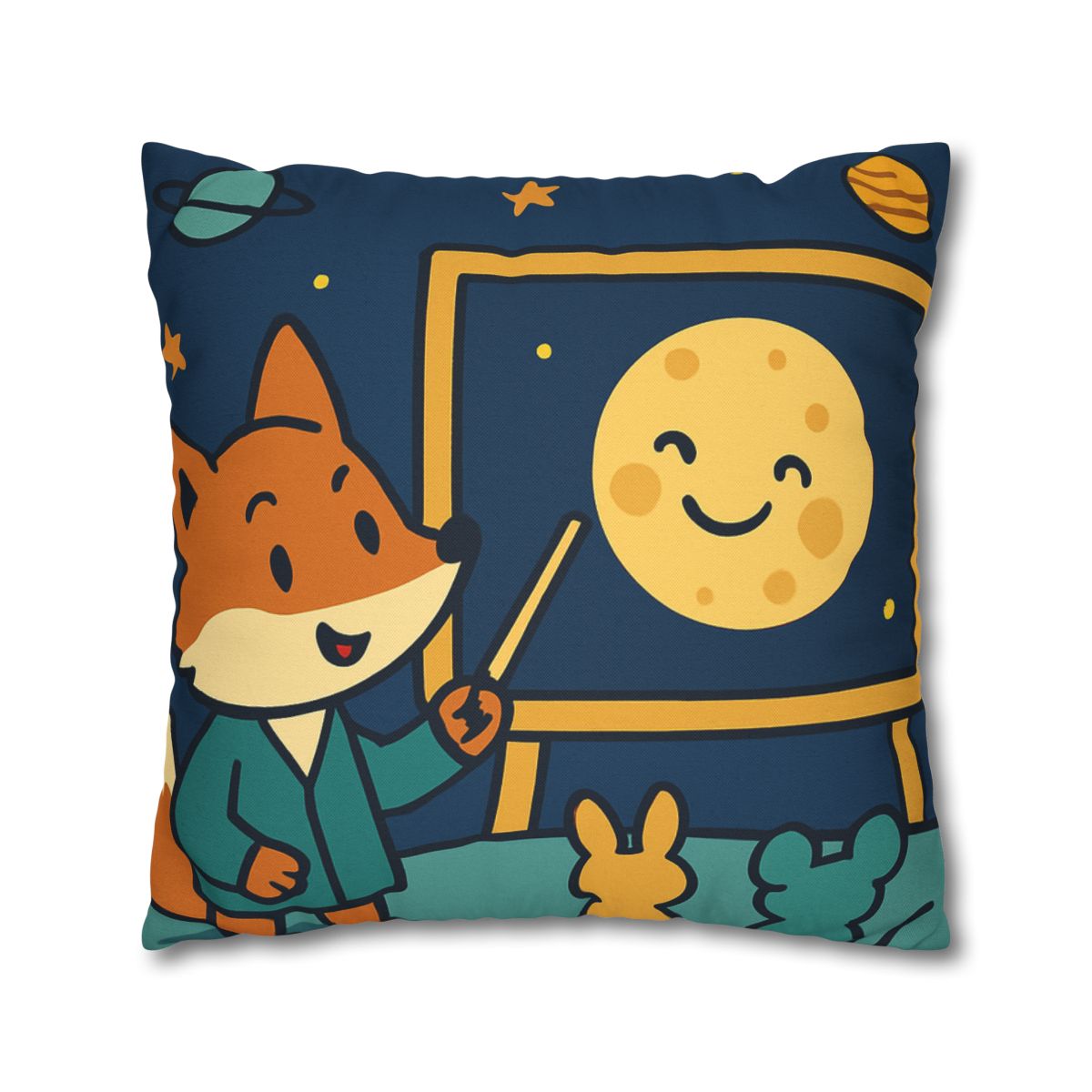 Stargazing Fox And Moon Classroom stylish decorative pillowcases