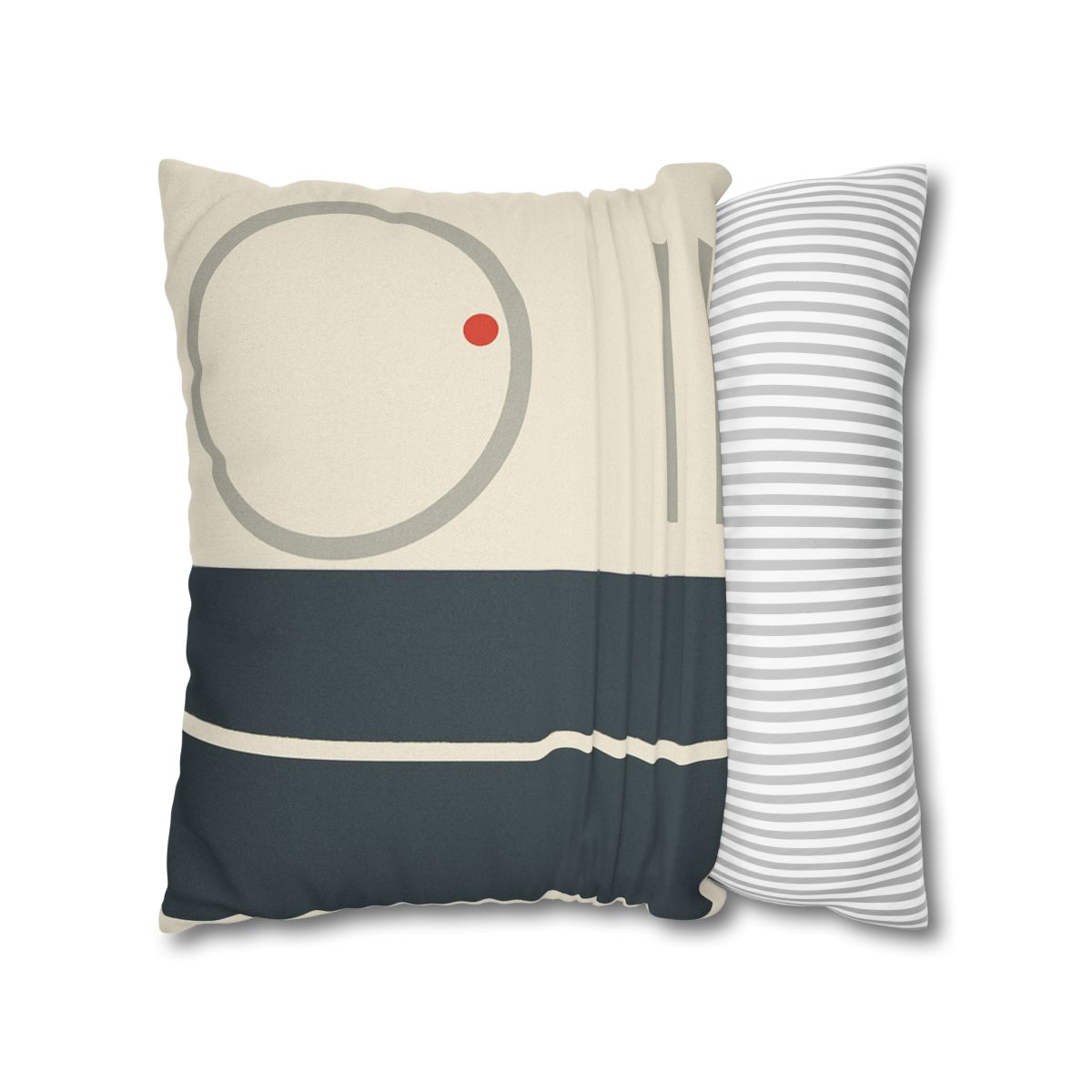 Split Rectangle With Floating Ring stylish decorative pillowcases