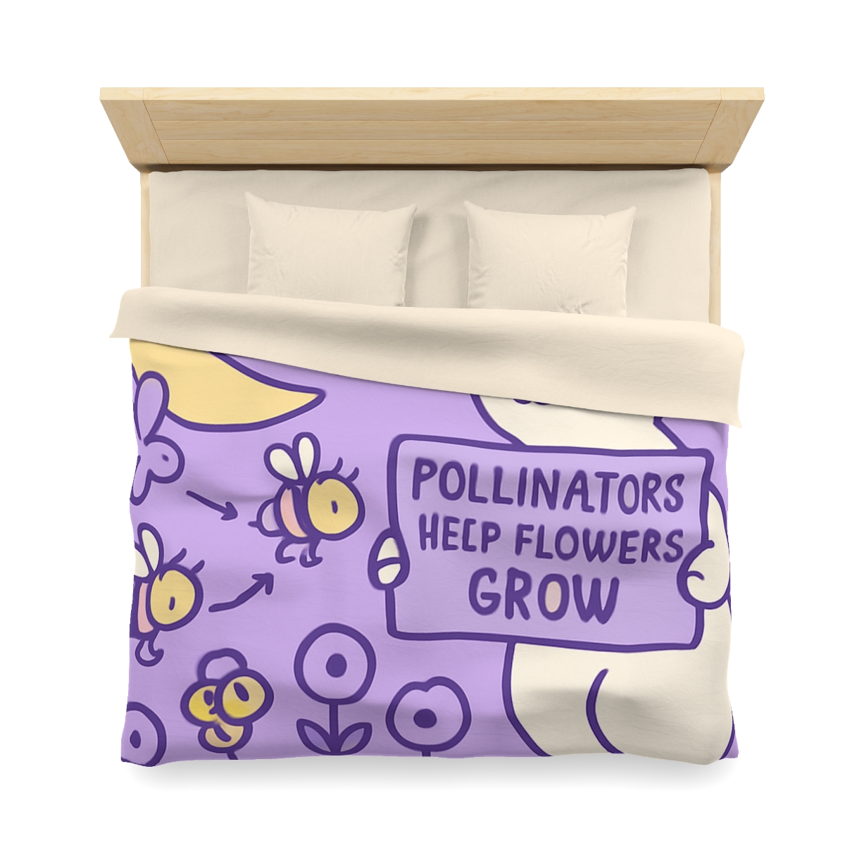 Moon Garden Pollinator Parade warm winter duvets