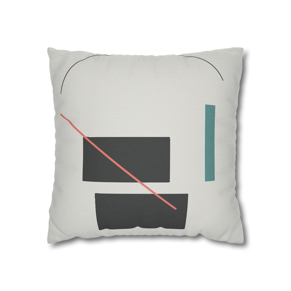 Stacked Rectangles With Crossing Arc trendy patterned pillow cases