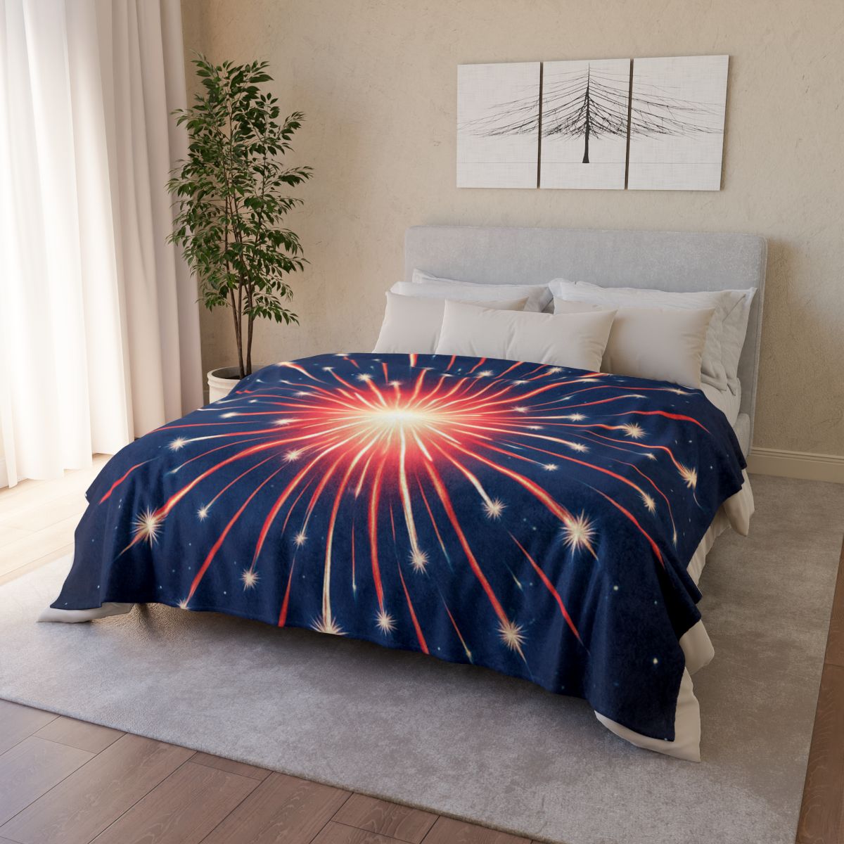 Photon Burst Constellation unique gift blankets