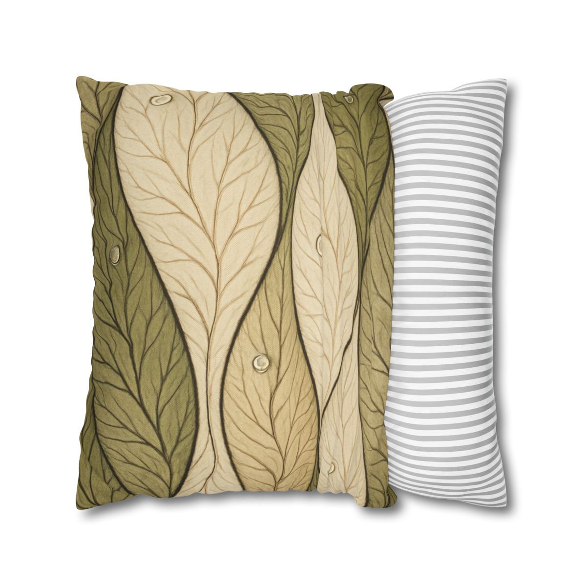 Leaf Vein Topography Waves unique gift pillow cases