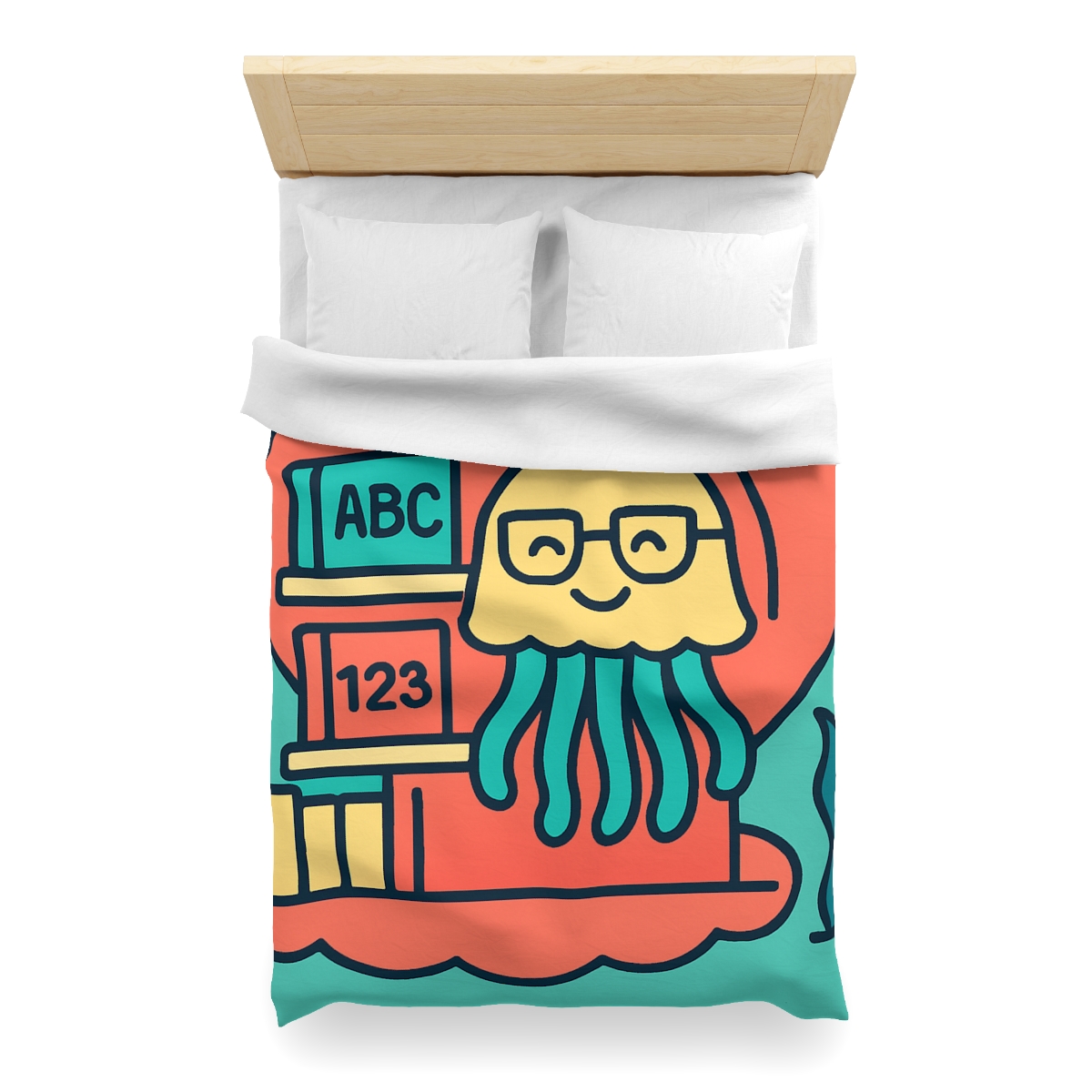 Nebula Jellyfish Library personalized bedding duvets