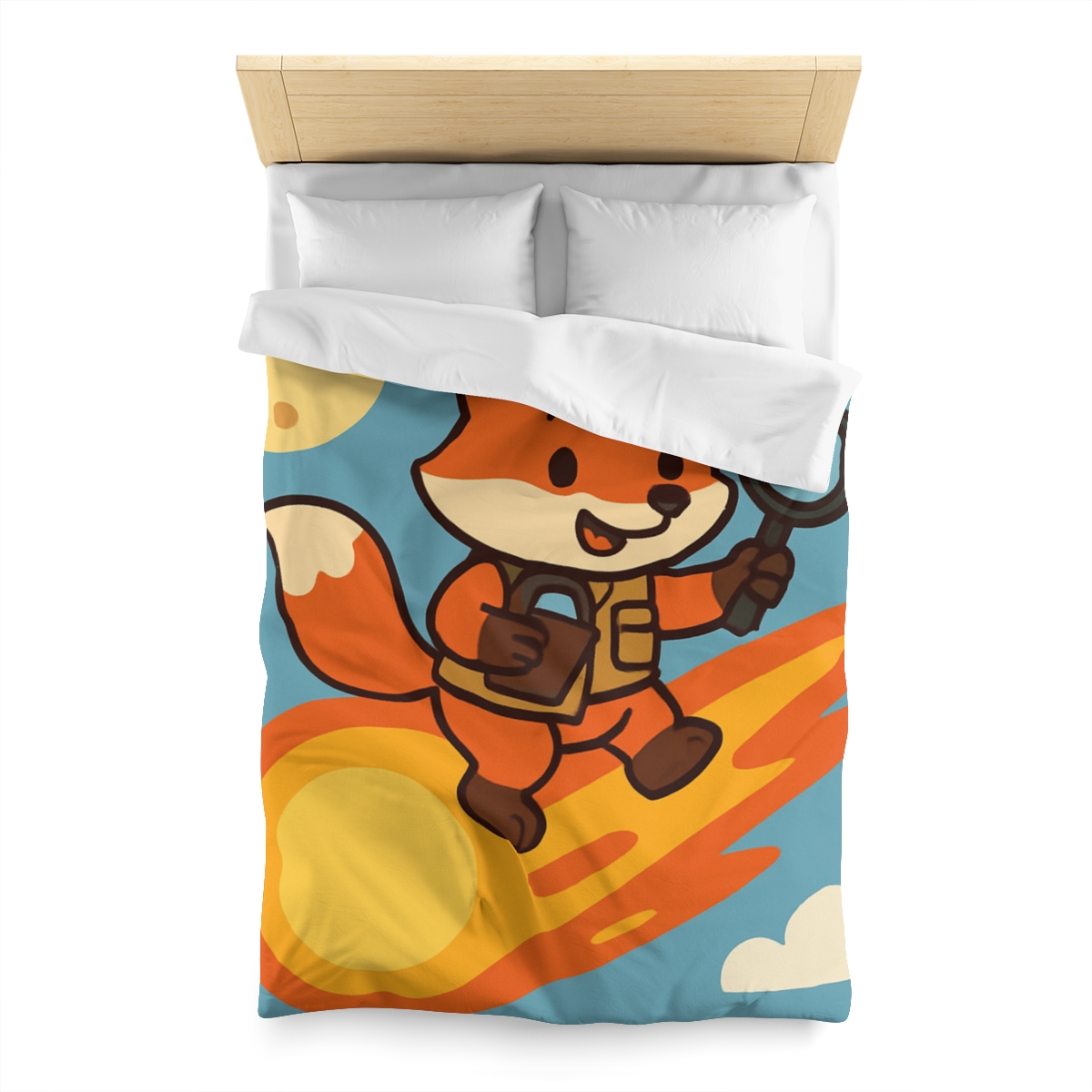 Comet Fox Explorer designer printed duvets