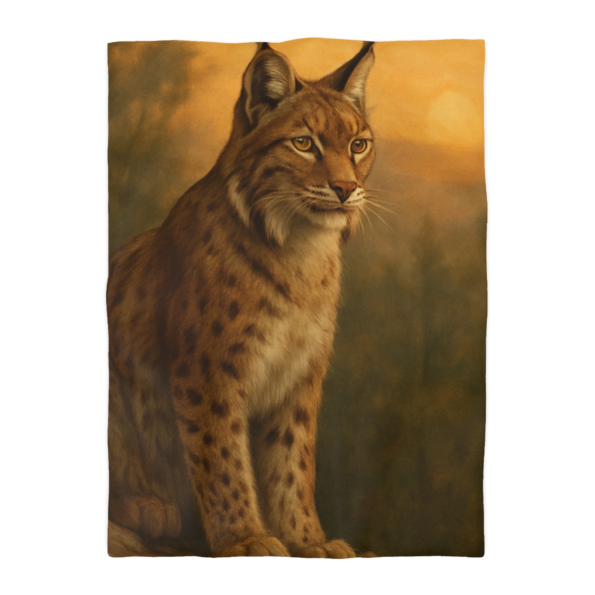 Twilight Prowler Lynx personalized bedding duvets