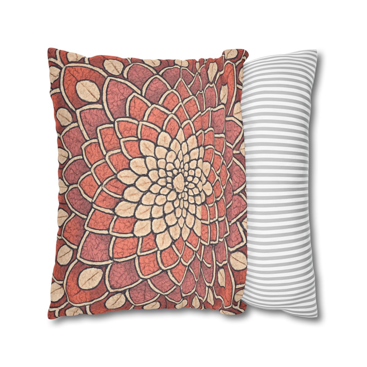 Bud Mosaic Fractal Bloom unique gift pillow cases