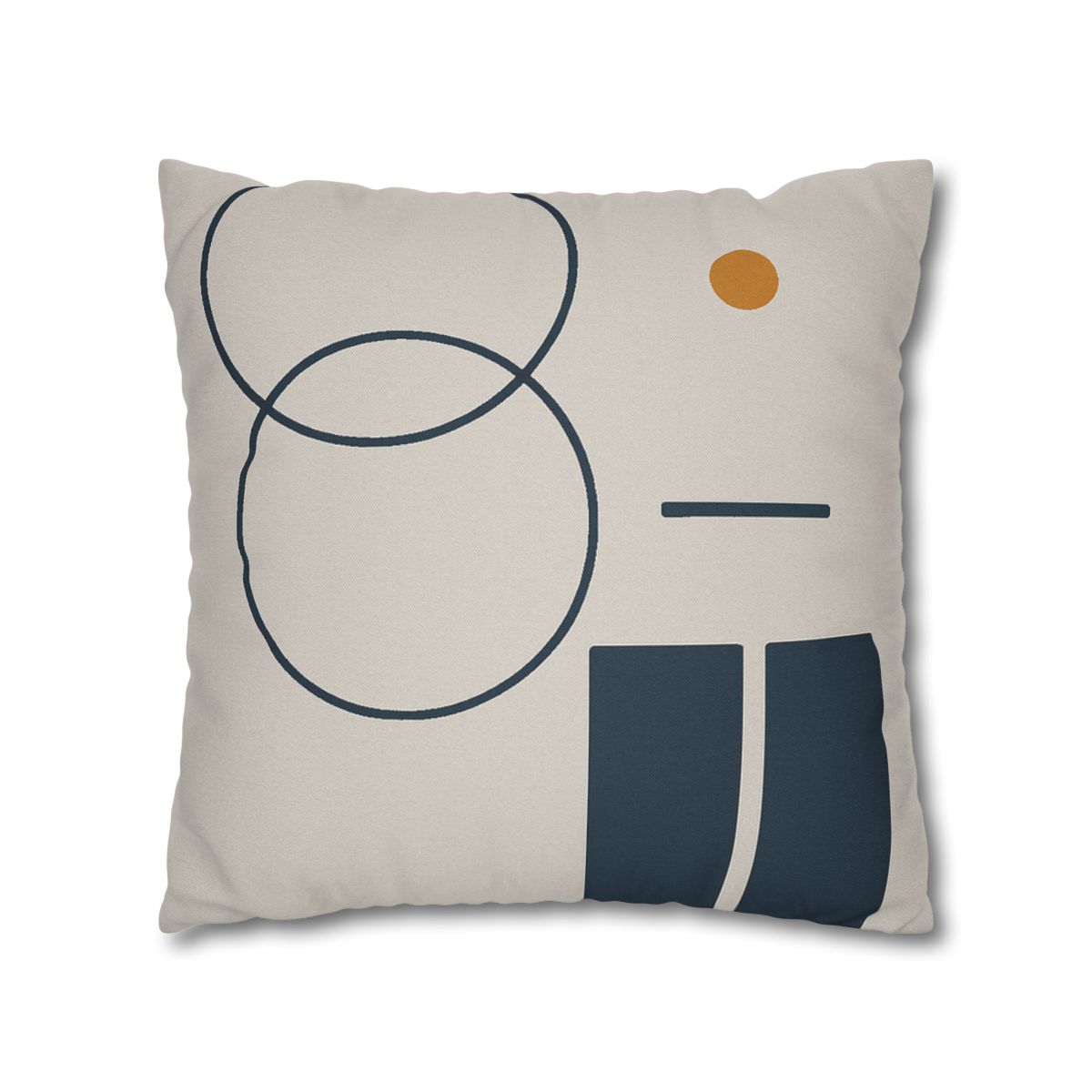 Staggered Rings Over Split Rectangle trendy patterned pillow cases