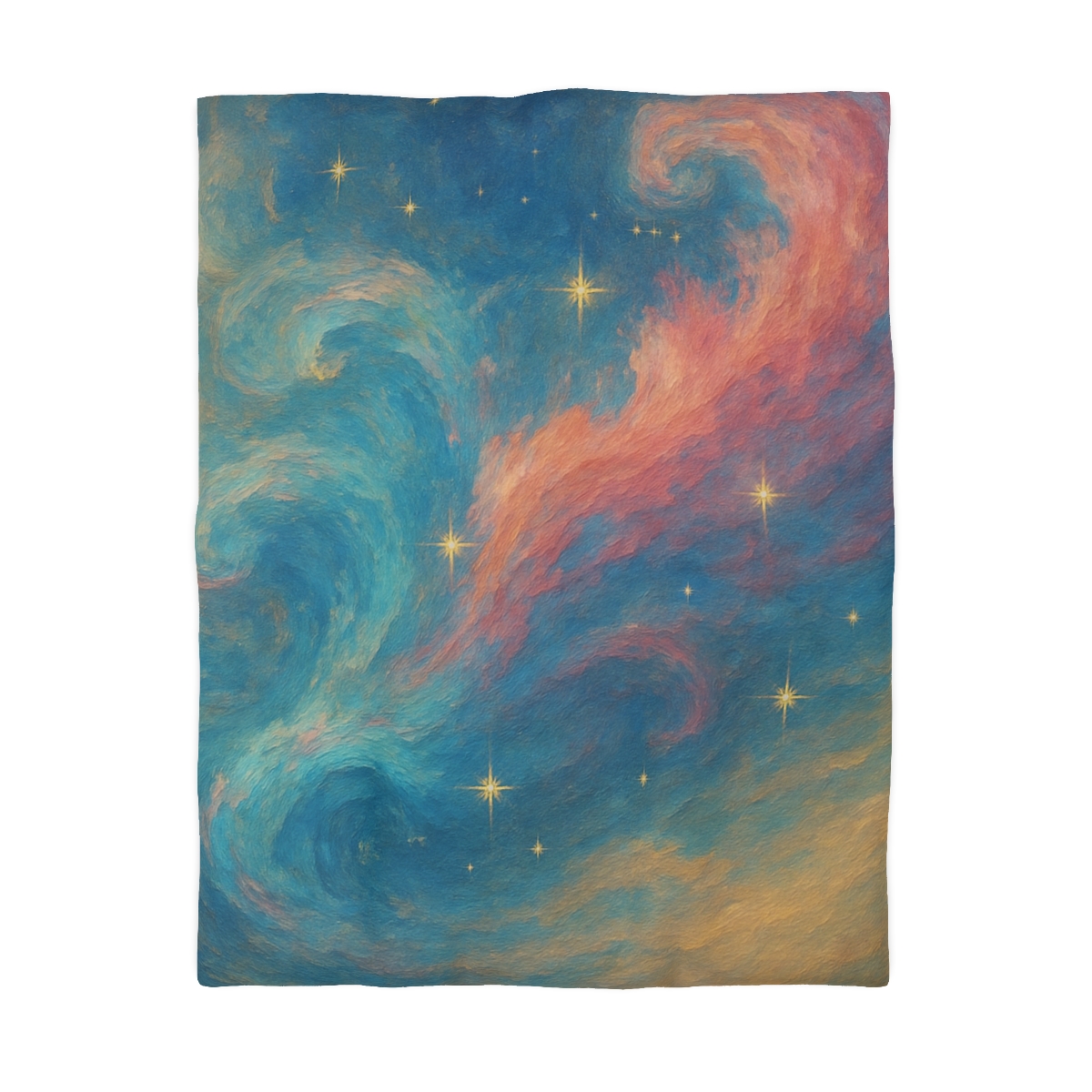 Chromatic Nebula Tidal Bloom stylish duvet covers