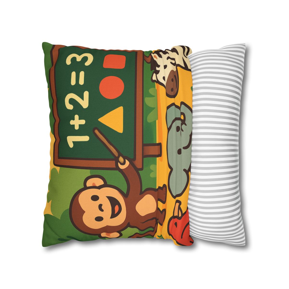 Jungle Math With Monkey And Friends trendy patterned pillow cases