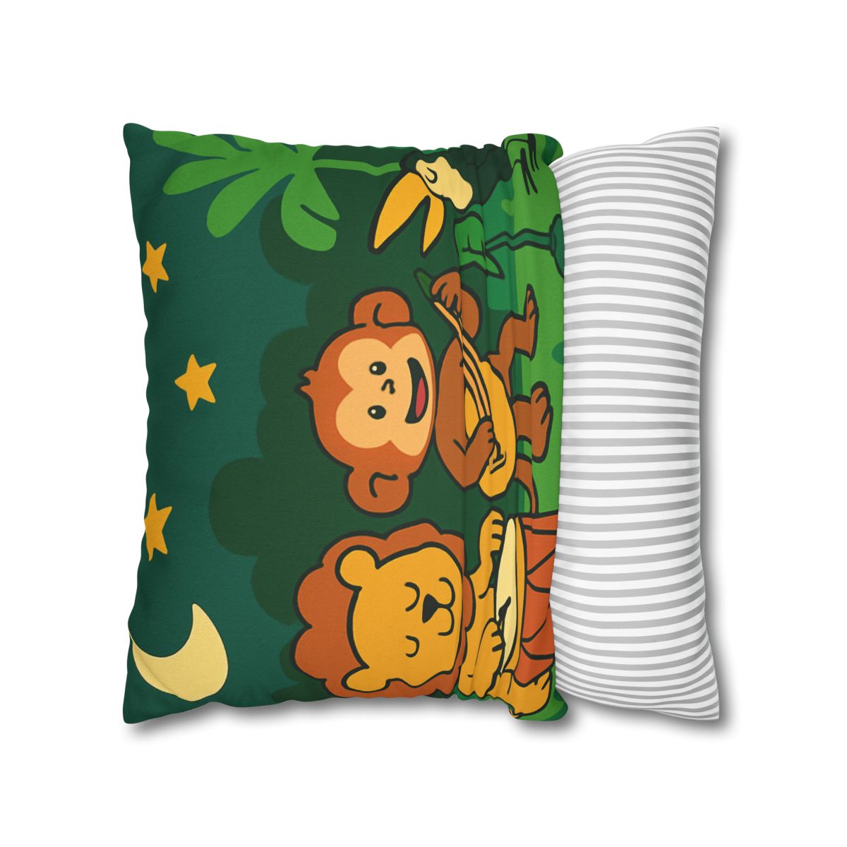 Moonlight Jungle Orchestra designer print pillow cases