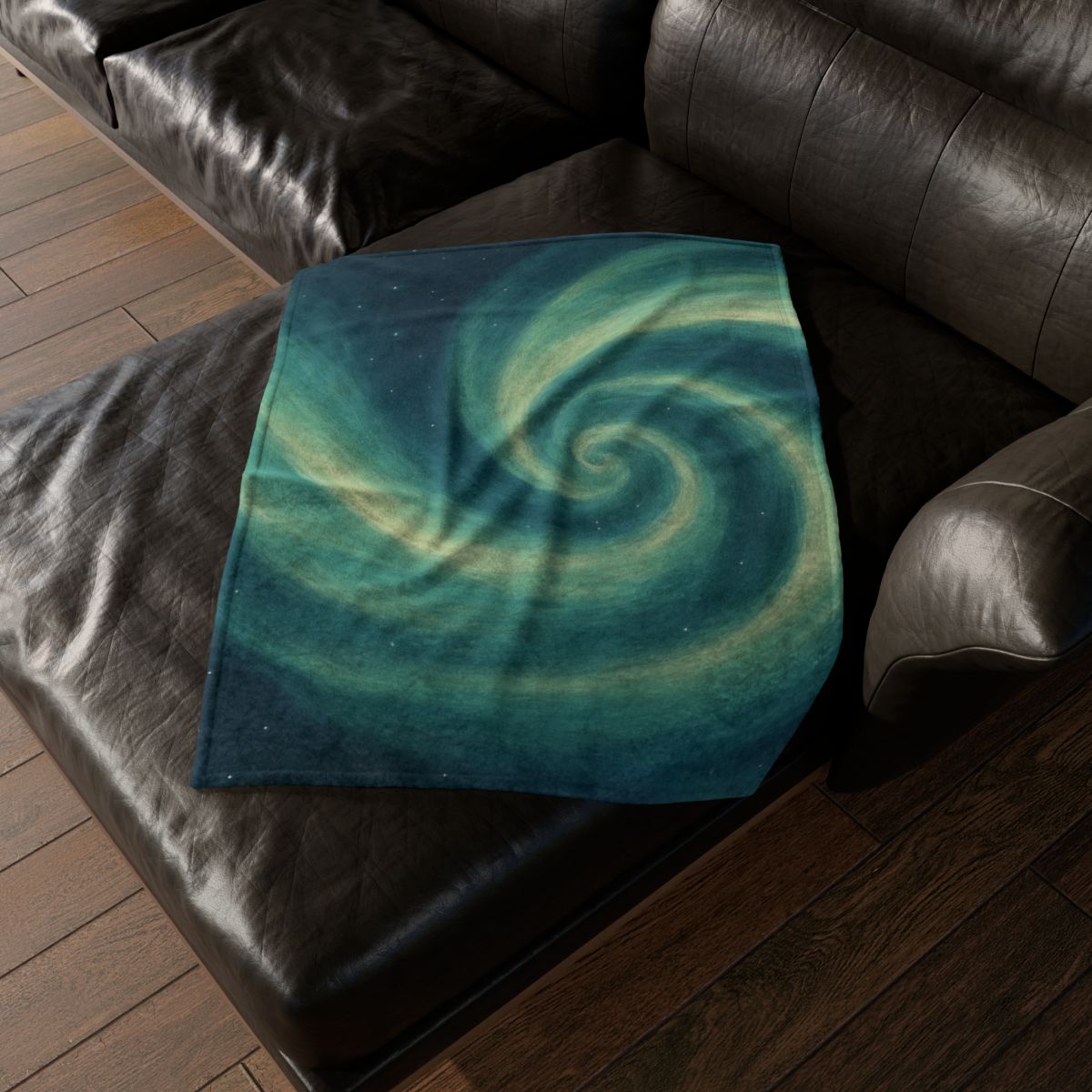 Aurora Spiral Veil soft fleece blankets