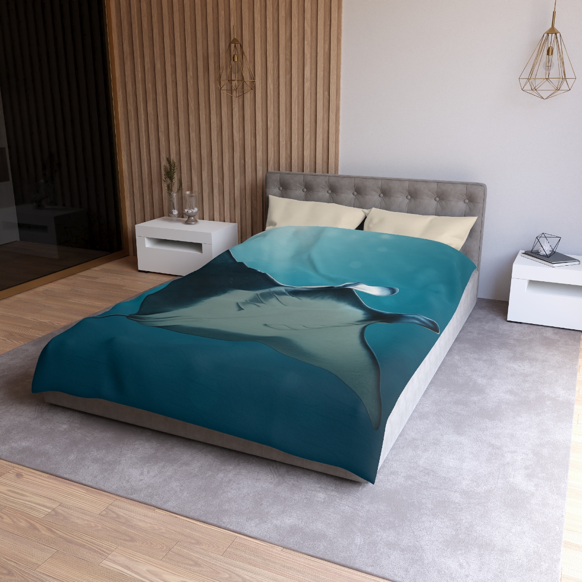 Starlit Surge Manta Ray unique patterned duvets