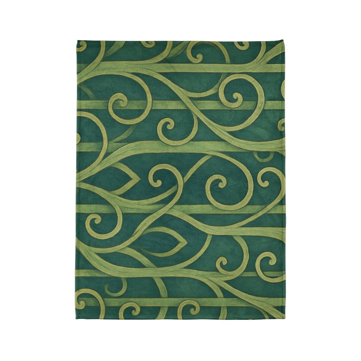 Tendriled Lattice Cascade soft fleece blankets