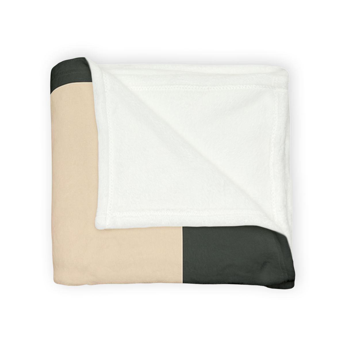 Offset Rectangle Pause soft fleece blankets