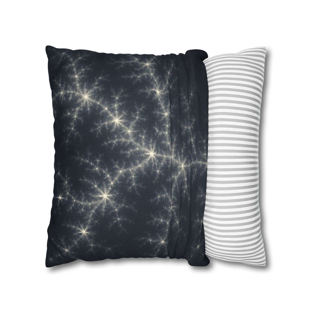 Starlit Fractal Cluster Drift stylish decorative pillowcases