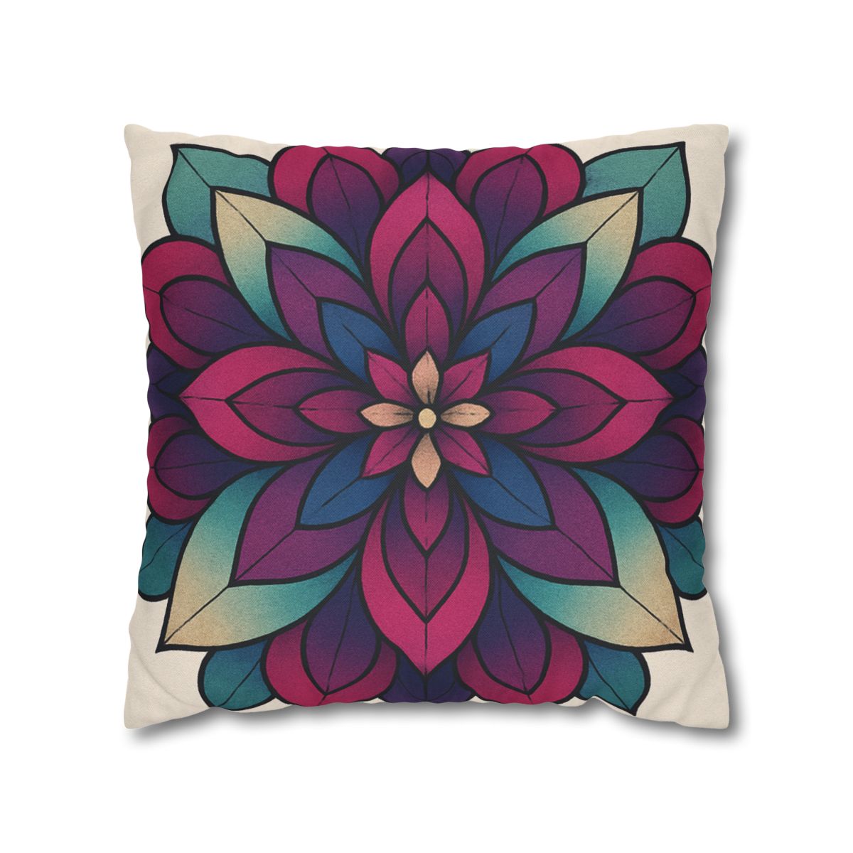 Petal Prism Overlap custom pillow cases