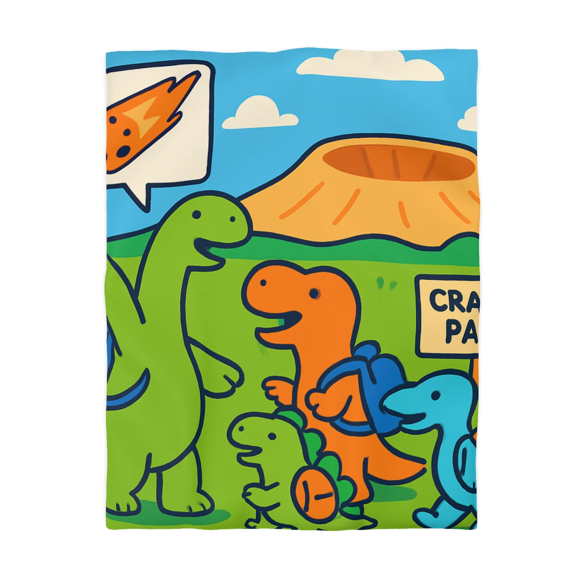 Cosmic Dino Field Trip unique patterned duvets