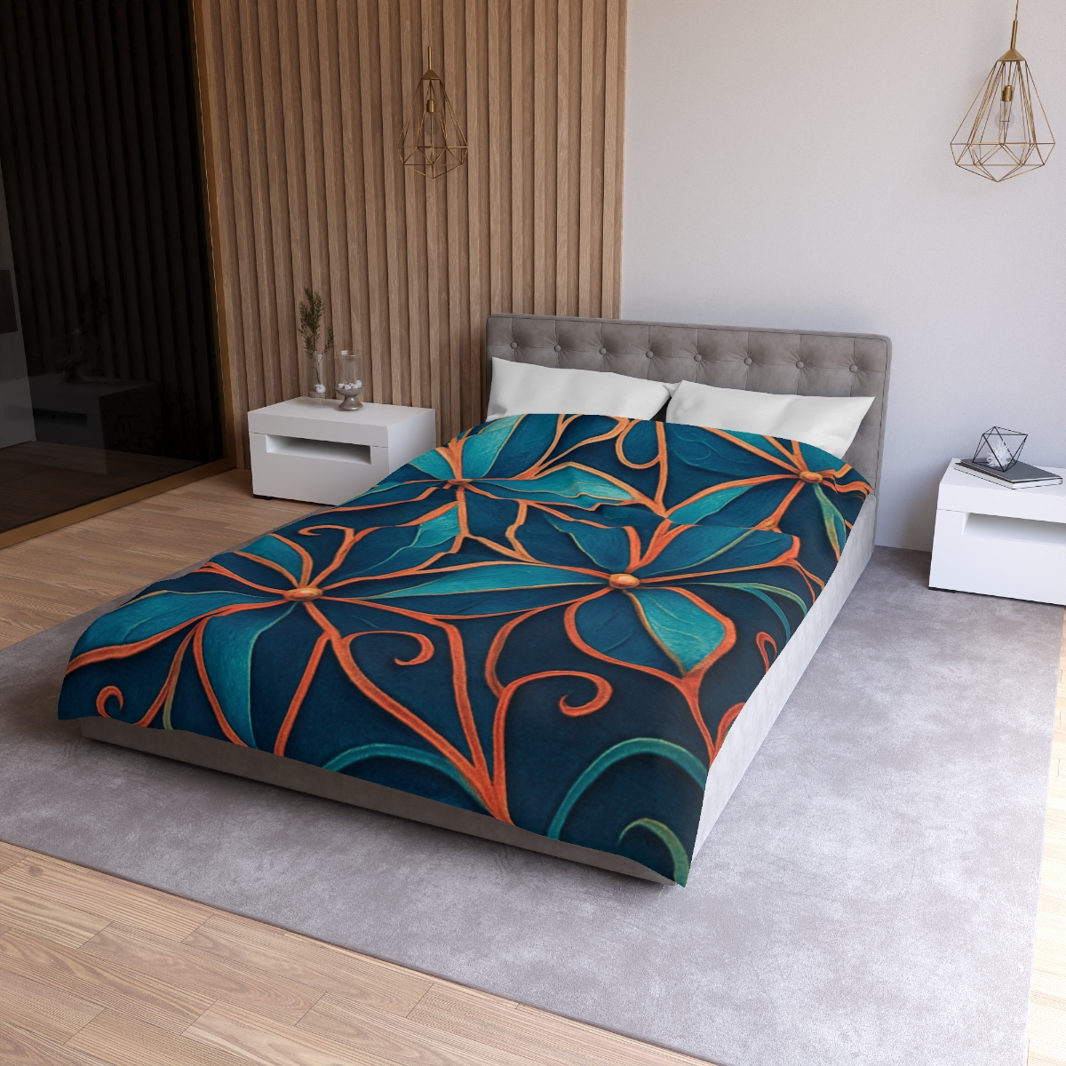 Petal Prism Lattice stylish duvet covers