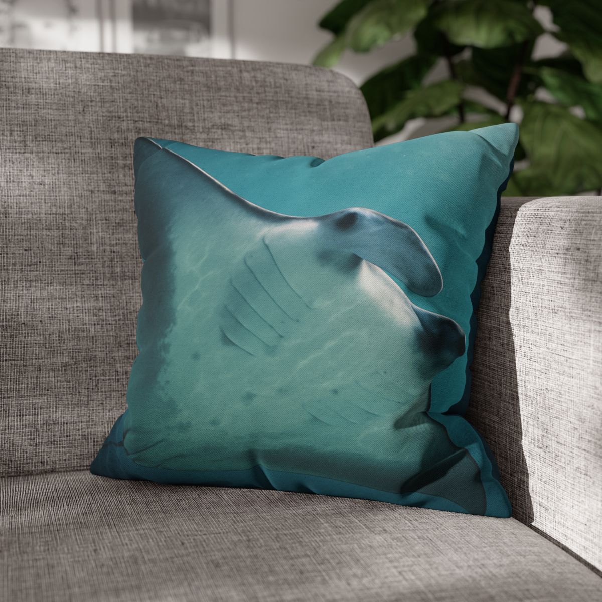 Silent Glide Manta Ray comfortable bedding pillow covers